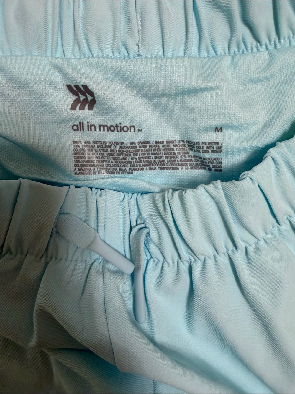 All in Motion Light Blue Women's Athletic Shorts and Tank top set - Picture 6 of 8